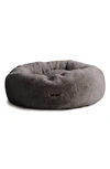 Unhide Faux Fur Pet Bed In Charcoal Charlie