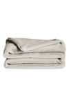 Unhide Lil' Marsh Small Plush Blanket In Greige Goose