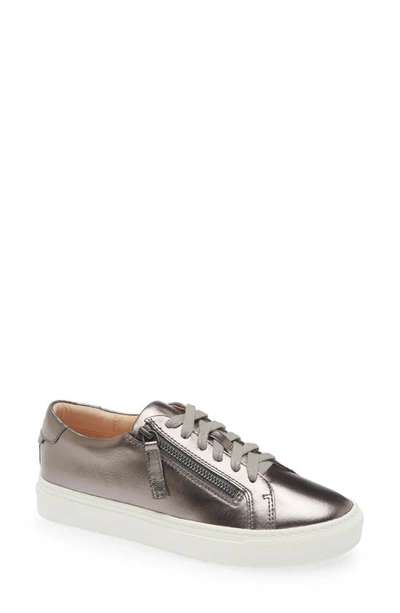 Frankie4 Billie Zip Sneaker In Gunmetal