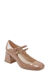 Marc Fisher Ltd Nillie Mary Jane Pump In Light Natural