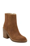 Marc Fisher Ltd Haleena Leather Ankle Boots In Tan Suede