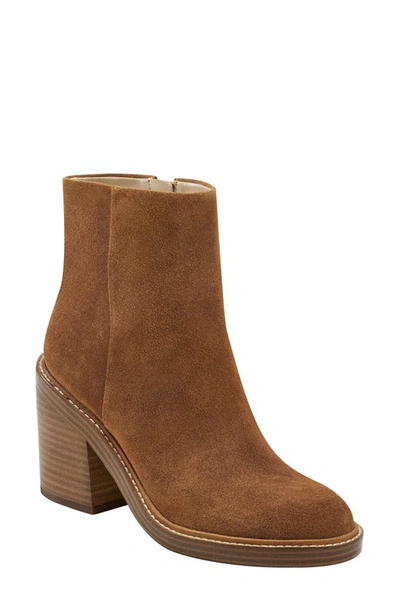 Marc Fisher Ltd Haleena Leather Ankle Boots In Tan Suede