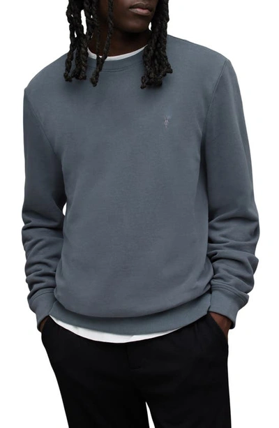 Allsaints Raven Sweatshirt In Beetle Blue