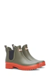 Barbour X Asos Exclusive Mallow Wellington Boots In Fern-green In Olive Splced Pumpkin