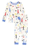 Bedhead Pajamas Kids' Print Fitted Organic Cotton Jersey Two-piece Pajamas In C Est Chic