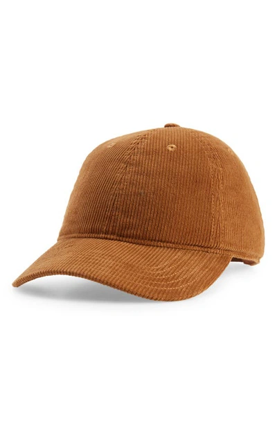 Madewell Corduroy Baseball Cap In Fallen Timber