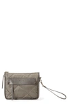 Mz Wallace Quilted Madison Convertible Crossbody Bag In Medium Grey