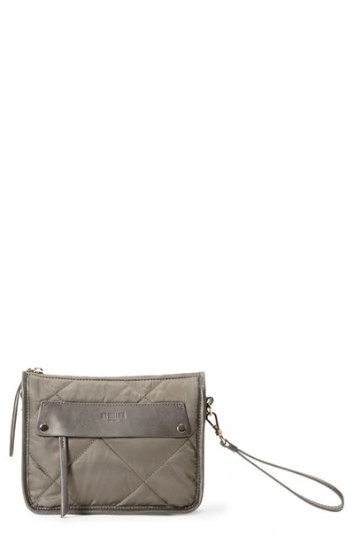 Mz Wallace Quilted Madison Convertible Crossbody Bag In Medium Grey