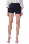 Endless Rose High Waist Tailored Shorts In Navy