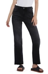 Hint Of Blu Rosa Release Hem Boyfriend Jeans In Brush Black