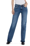 Hint Of Blu Mid Rise Boyfriend Jeans In Art Blue