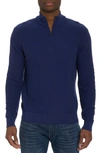 Robert Graham Men's Reisman Quarter-zip Pullover Sweater In Navy