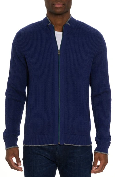 Robert Graham Men's Taranto Full-zip Knit Sweater In Navy