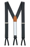 TRAFALGAR ASTAIRE GROSGRAIN STRIPE SILK SUSPENDERS