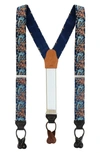 Trafalgar Birds Of Prosperity Suspenders In Navy