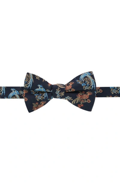 Trafalgar Birds Of Prosperity Silk Bow Tie In Black