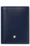 Montblanc Meisterstück Leather Card Case In Ink Blue