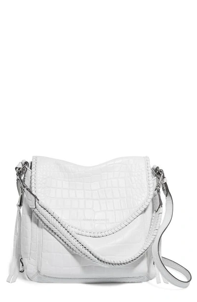Aimee Kestenberg All For Love Convertible Leather Shoulder Bag In White Croco