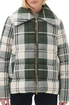 BARBOUR GERMAINE TARTAN QUILTED PUFFER JACKET