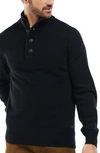 Barbour Blue High Neck Pullover In Black
