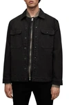 Allsaints Carlton Denim Jacket In Black