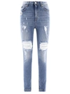 Dolce & Gabbana Audrey Jeans Blue In Blue
