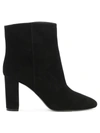 Via Roma 15 Women's "camoscio" Ankle Boots In Black