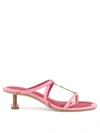 Jacquemus 45mm Les Sandales Basses Pralu Sandals In Pink