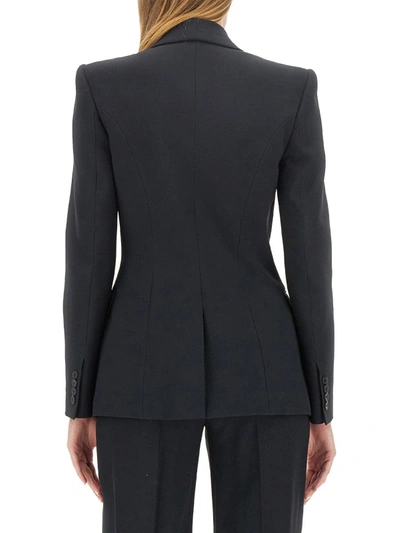 Alexander Mcqueen Jacket With Reversed Lapels In Black