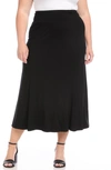 Karen Kane Jersey Midi Skirt In Black