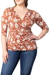 KIYONNA FAUX WRAP TOP