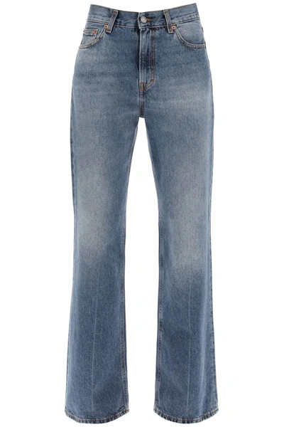 Haikure Korea Straight Jeans In Blue