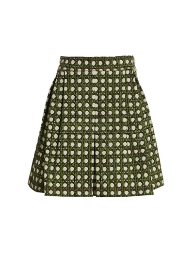 Giambattista Valli Treillage Skirt In Green