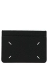 Maison Margiela Stitch Detailed Card Holder In Black