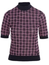 Tory Burch Cotton Knitwear In Purple