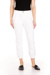 ARTICLES OF SOCIETY JULIE MID RISE JOGGER IN WHITE