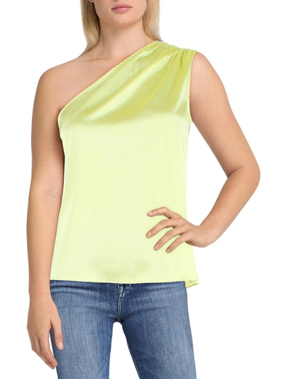 Generation Love Sabrina Womens Silk Ruched Blouse In Yellow