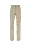 Givenchy Front-pleated Pants With Cut Out Detailing In Grey