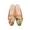 House Of Zalo Cotorra Mule In Natural In White