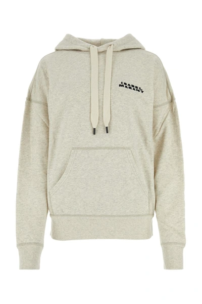 Isabel Marant Scott Logo-embroidered Hoodie In White