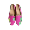 House Of Zalo Sea Grapes Slipper In Fuchsia In Pink