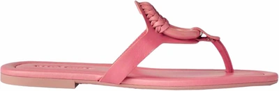 See By Chloé Hana Leather Toe-post Sandals In Pink