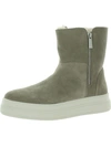 J/slides Mika Womens Booties Slip On Ankle Boots In Brown