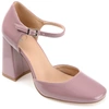 Journee Collection Hesster Mary Jane Pump In Purple