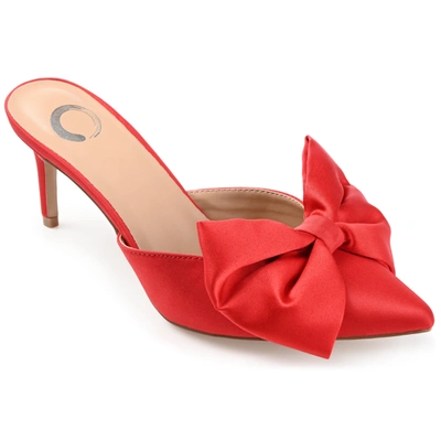 Journee Collection Tiarra Mule Pump In Red