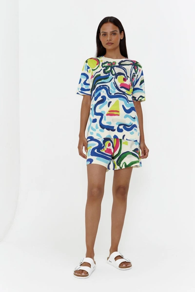 Chinti & Parker Uk Multicoloured Wool-cashmere Paradise Shorts