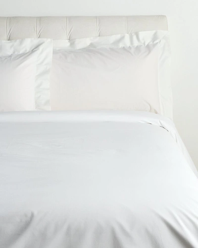 Dea Italian Linens Sinfonia Toscana Lucia Percale Duvet Set In White