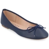 Journee Collection Collection Women's Vika Wide Width Flat In Blue