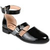 Journee Collection Constance Buckle Sandal In Black