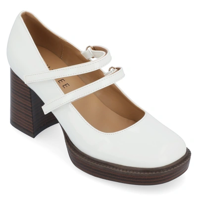 Journee Collection Collection Women's Tru Comfort Foam Wide Width Shasta Pumps In White